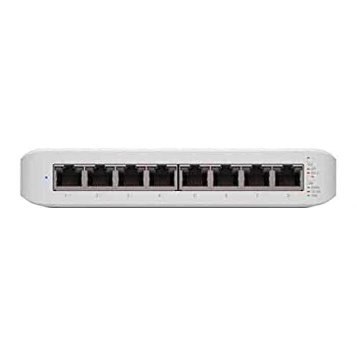 (image for) Ubiquiti Unifi 8-Port PoE/PoE+ Gigabit Unmanaged Desktop/Wall Mount Switch